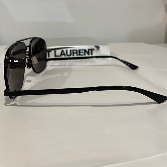 SAINT LAURENT SL 653 LEON-002 BLACK SUNGLASSES - Picture 6 of 10